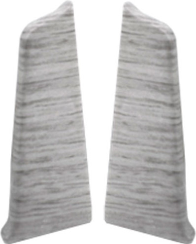 Изображение товара Заглушка для плинтуса DekorPlast 67мм LL007 (2шт, ива серебристая, флоупак)