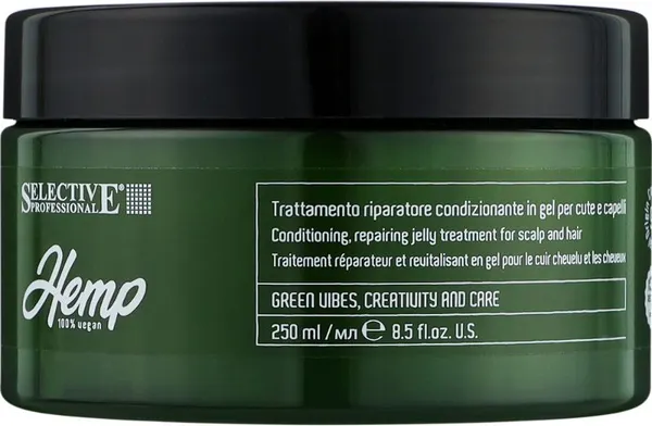 Изображение товара Маска для волос Selective Professional Hemp Гель-маска восстанавливающая (250мл)