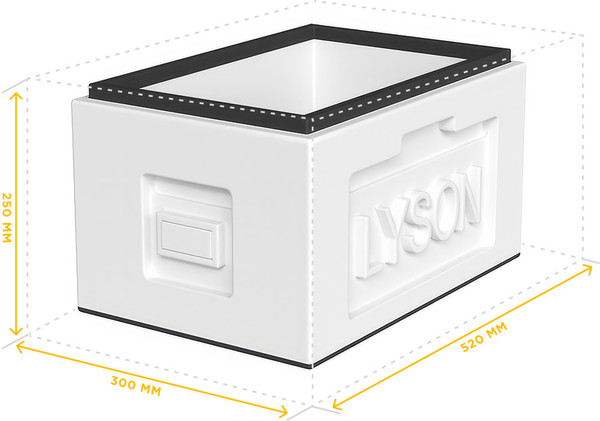 Изображение товара Корпус для улья Lyson Рут Для 6-рамочного улья 435x230 / W1166B (синий)