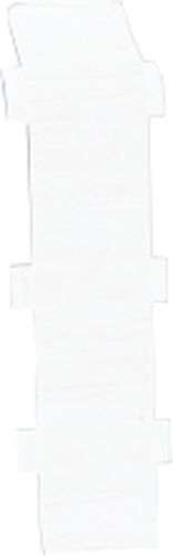 Изображение товара Соединитель для плинтуса DekorPlast 67мм LL001 (2шт, белый с тиснением, флоупак)