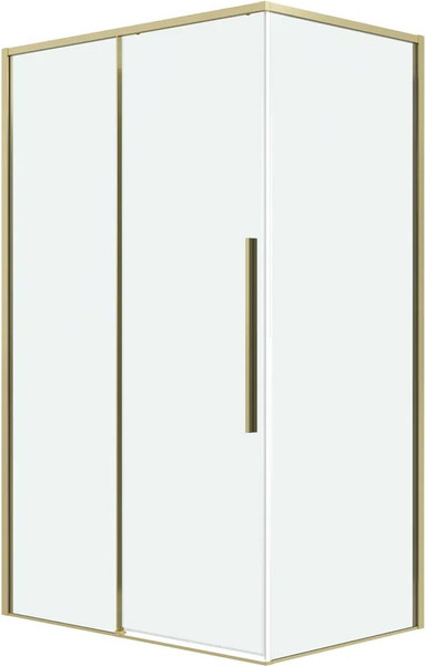 Изображение товара Душевой уголок Grossman Galaxy 100х100х195 / 120.K33.01.1010.32.00 (золото сатин/прозрачное стекло)