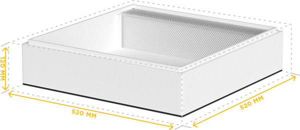 Изображение товара Кормушка для улья Lyson Для 12-рамочного улья 520x520 / W1223GR (серый)