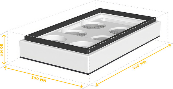 Изображение товара Подкрышник для улья Lyson Для 6-рамочного улья 520x300 / W1164GR (серый)