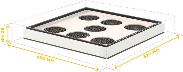 Изображение товара Подкрышник для улья Lyson Для 10-рамочного улья 520x450 / W1021 (желтый)