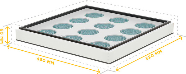 Изображение товара Подкрышник для улья Lyson Многофункциональный Для 10-рамочного улья 520x450 / W102120 (желтый)