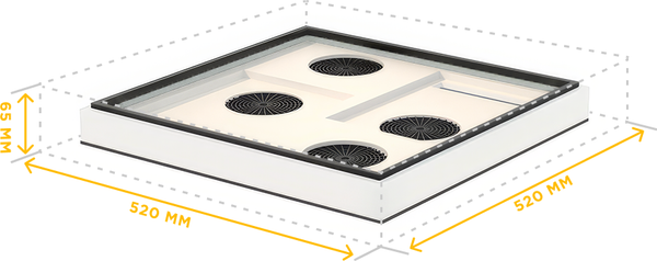 Изображение товара Подкрышник для улья Lyson Для 12-рамочного улья 520x520 / W10030 (желтый)