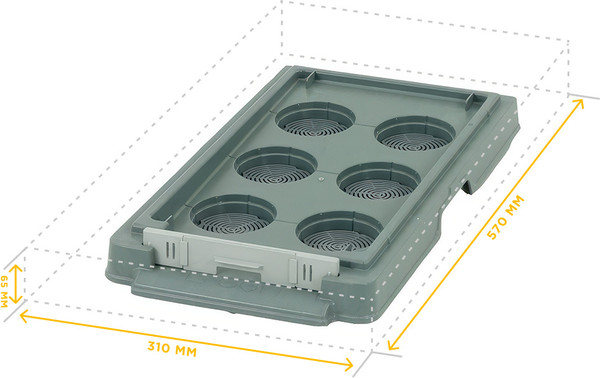 Изображение товара Дно для улья Lyson Для 6-рамочного улья 550x300 / 8056R6 (серый)