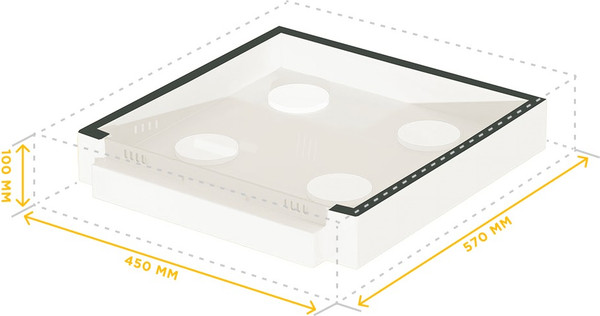 Изображение товара Дно для улья Lyson Для 10-рамочного улья 570x450 / W1122 (желтый)