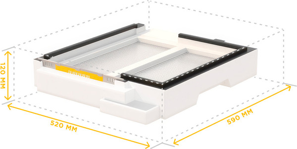 Изображение товара Дно для улья Lyson Для 12-рамочного улья 590x520 / W10029 (желтый)