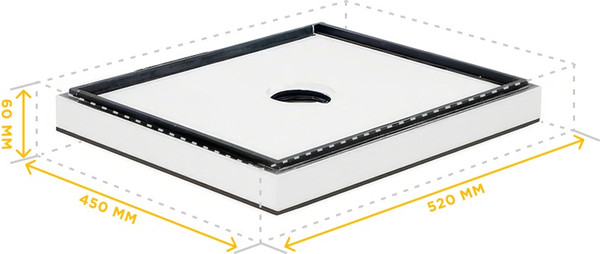 Изображение товара Пчелоудалитель для улья Lyson Для 10-рамочного улья 520x450 / W1026_M (неокрашенный)