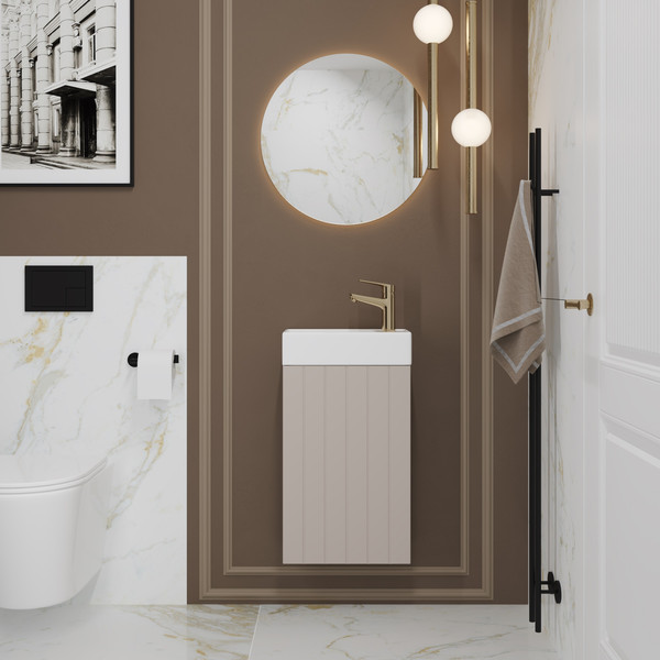 Изображение товара Тумба с умывальником Lauter Amelia 40 (кашемир п/мат)