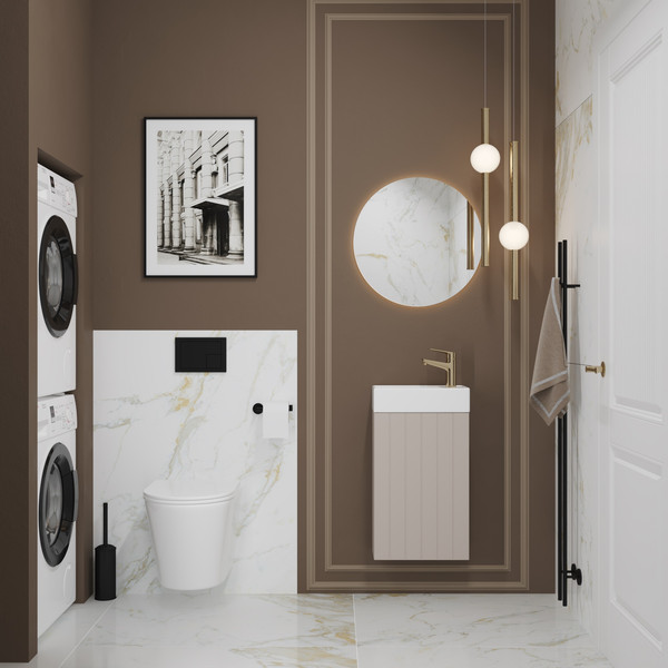 Изображение товара Тумба с умывальником Lauter Amelia 40 (кашемир п/мат)