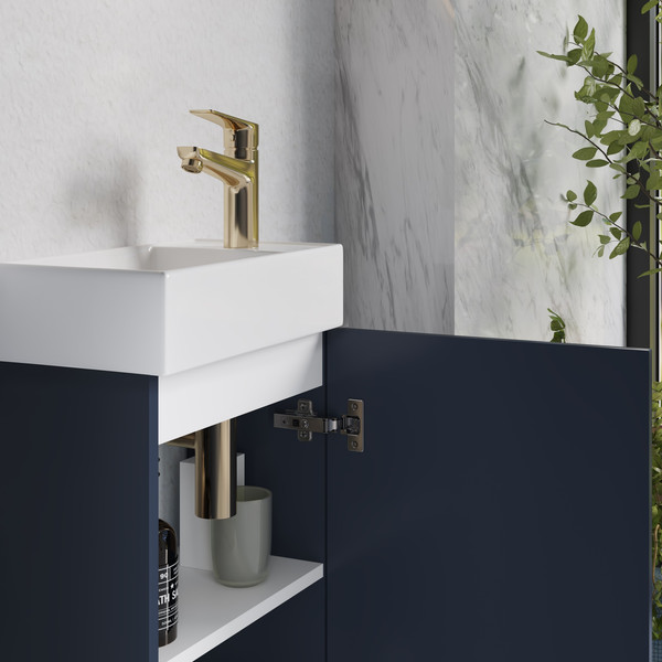 Изображение товара Тумба с умывальником Lauter Amelia 40 (гранатовый п/мат)