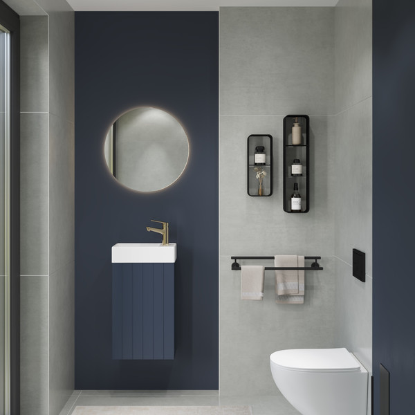 Изображение товара Тумба с умывальником Lauter Amelia 40 (гранатовый п/мат)