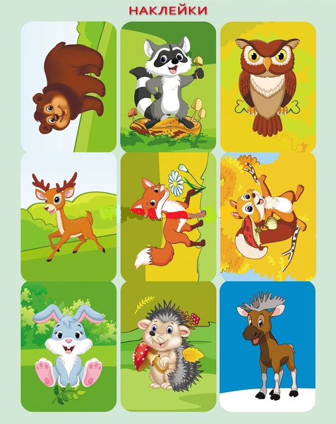 Изображение товара Развивающая книга Учитель-Канц Наклейки-РазУМейки. В лесу, мягкая обложка (Березенкова Татьяна)