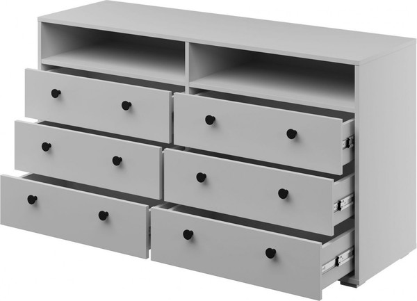 Изображение товара Комод Bravo Мебель Оскар 6 ящиков (белый снег)