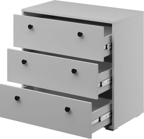 Изображение товара Комод Bravo Мебель Оскар 3 ящика без надстройки (белый снег)