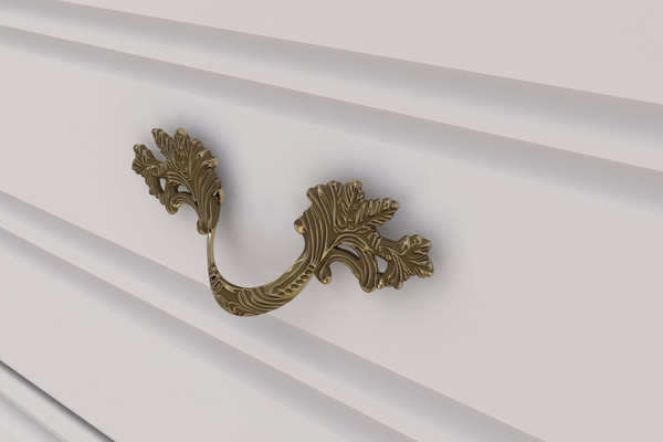 Изображение товара Комод Bravo Мебель Лорето 5 ящиков (персидский жемчуг/лак льняной)