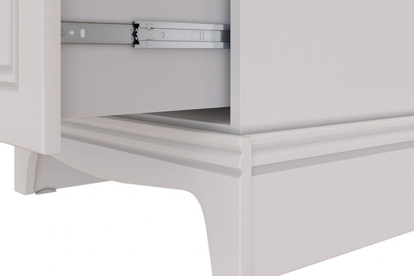 Изображение товара Комод Bravo Мебель Лорето 5 ящиков (персидский жемчуг/лак льняной)