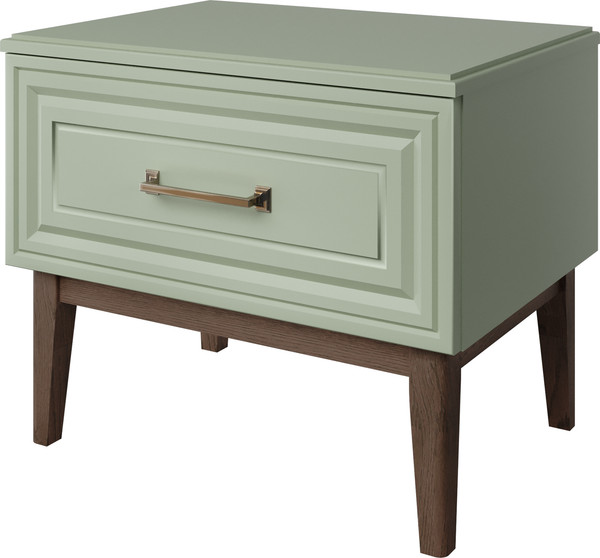 Изображение товара Прикроватная тумба Bravo Мебель Гориция (лак/зеленый самшит)