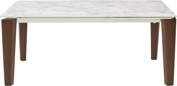 Изображение товара Обеденный стол M-City Esmir 160 Matte Arabescato Solid Ceramic / 614M05909 (орех)