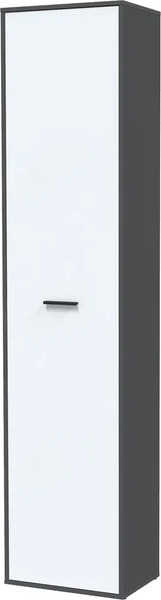 Изображение товара Шкаф-пенал Интерлиния Skill-23/1 (антрацит/белый платинум)