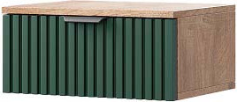 Изображение товара Прикроватная тумба Мебель-КМК 1Я Герта КМК 0979.19 (дуб канзас/SAT 22 зеленый мат)