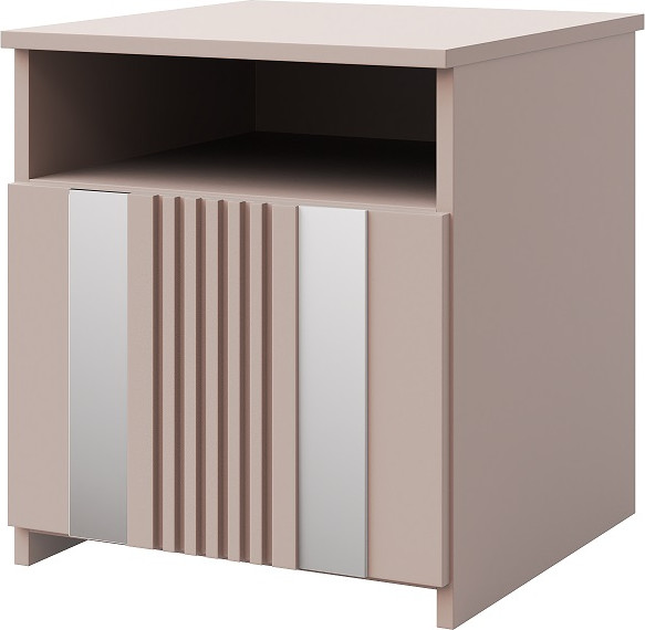 Изображение товара Прикроватная тумба Мебель-КМК 1ДН Харди КМК 0965.31 (латте 640/SAT 34 ирландский ликер)