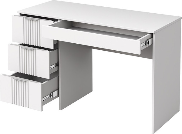 Изображение товара Письменный стол Мебель-КМК Харди КМК 0965.44 (белый текстурный/М3 ясень белый текстурный)