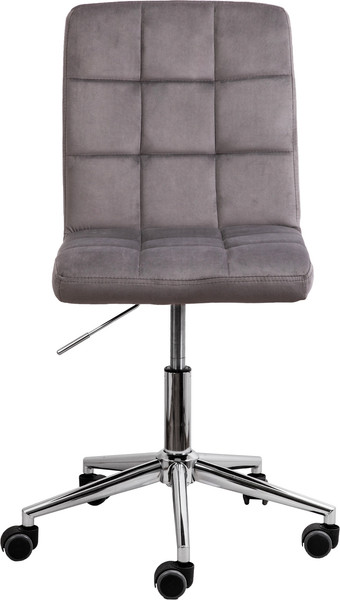 Изображение товара Кресло офисное AksHome Fiji поворотное (светло-серый велюр HCJ-38/хром)