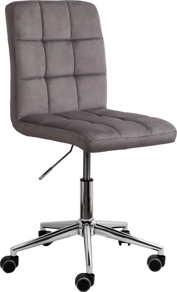 Изображение товара Кресло офисное AksHome Fiji поворотное (светло-серый велюр HCJ-38/хром)