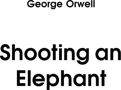 Изображение товара Книга АСТ Shooting an Elephant (Orwell G.)