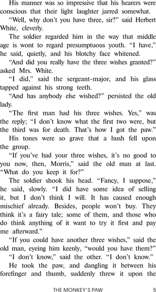 Изображение товара Книга АСТ The Monkey's Paw, мягкая обложка  (Jacobs W.W.)