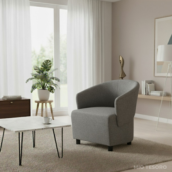Изображение товара Кресло мягкое Mio Tesoro Мажор-2 (Lux 06 серый)