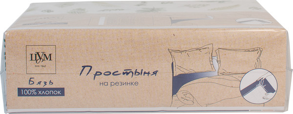 Изображение товара Простыня ЦУМ 1947 Листья На резинке 200x160x25