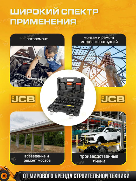 Изображение товара Универсальный набор инструментов JCB 4323-5MPB (60553)