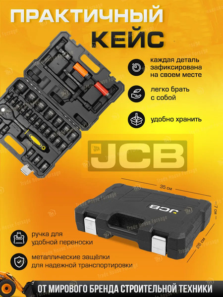 Изображение товара Универсальный набор инструментов JCB 4323-5MPB (60553)