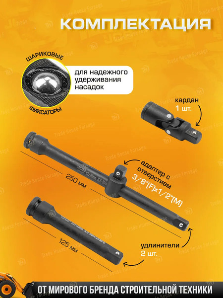 Изображение товара Универсальный набор инструментов JCB 4323-5MPB (60553)