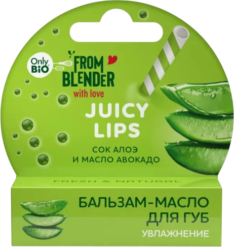 Изображение товара Масло для губ Fito Косметик Only Bio Сок алоэ и масло авокадо (3.6г)