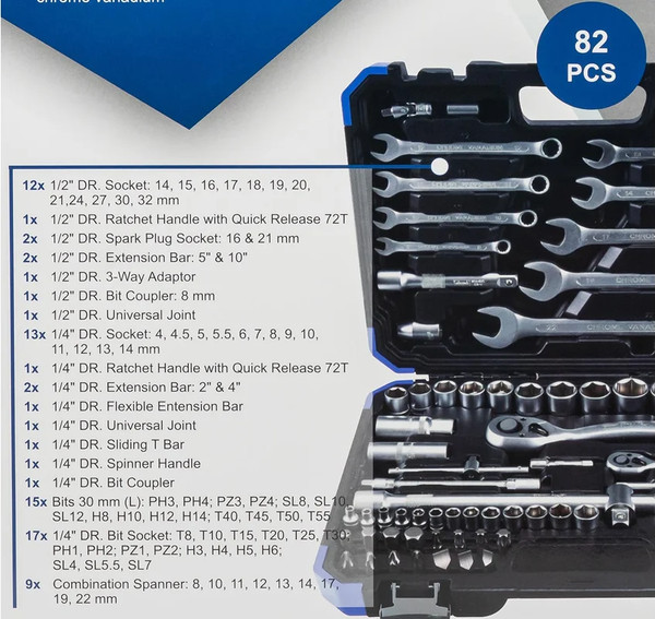 Изображение товара Универсальный набор инструментов Scheppach Sch-4821-5 (60766)