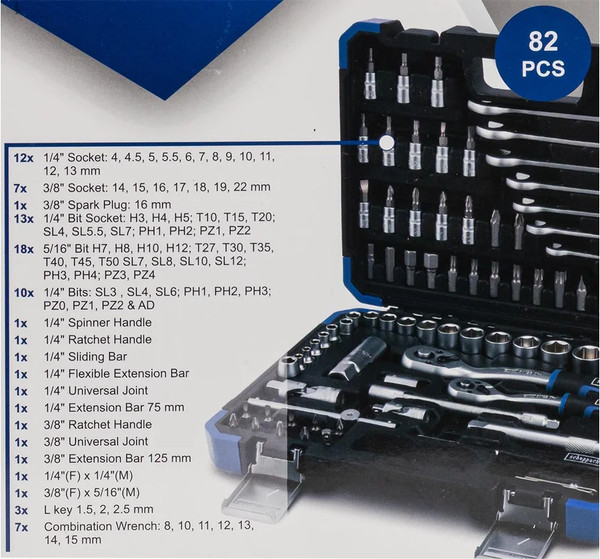 Изображение товара Универсальный набор инструментов Scheppach Sch-4821-5DS (60769)