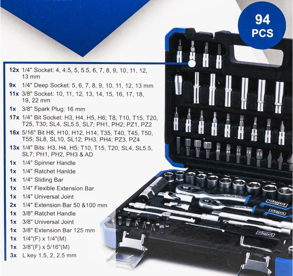 Изображение товара Универсальный набор инструментов Scheppach Sch-4941-5DS (60770)