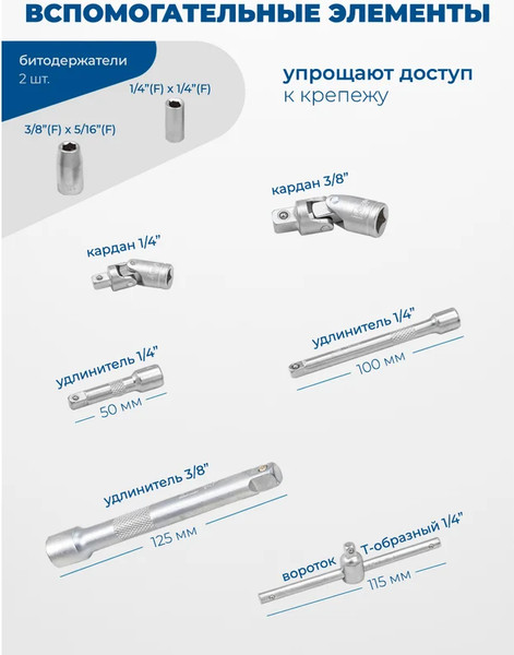 Изображение товара Универсальный набор инструментов Scheppach Sch-41082-5DS (60771)