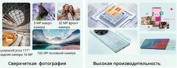 Изображение товара Смартфон Cubot Meet 12GB/256GB  (голубой)