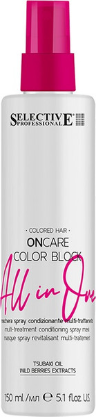 Изображение товара Спрей для волос Selective Professional Oncare Color Block для окрашенных и обесцвеченных волос (150мл)