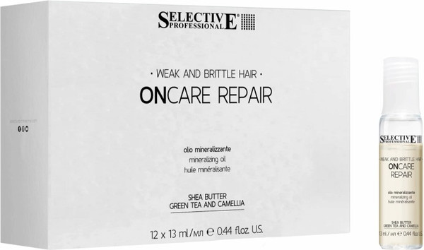 Изображение товара Ампулы для волос Selective Professional Oncare Repair реструктурирующий лосьон (12x13мл)