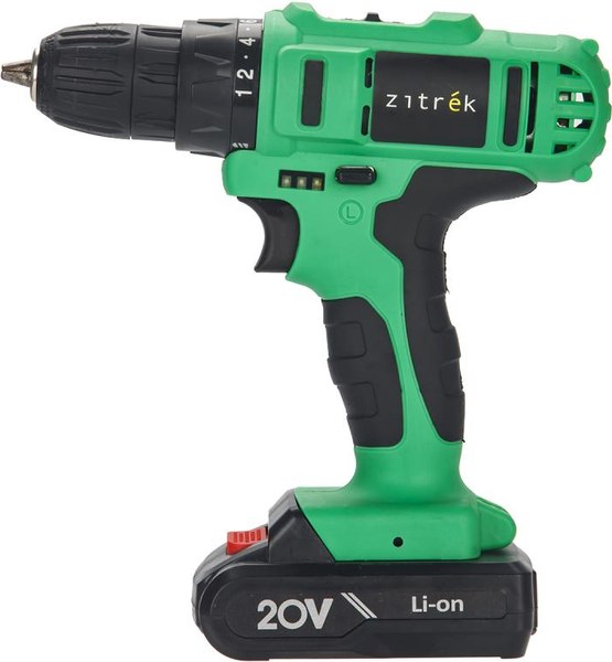 Изображение товара Аккумуляторная дрель-шуруповерт Zitrek Green 20-Li Plus / 083-1115