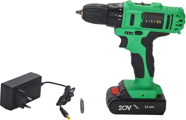 Изображение товара Аккумуляторная дрель-шуруповерт Zitrek Green 20-Li Plus / 083-1115