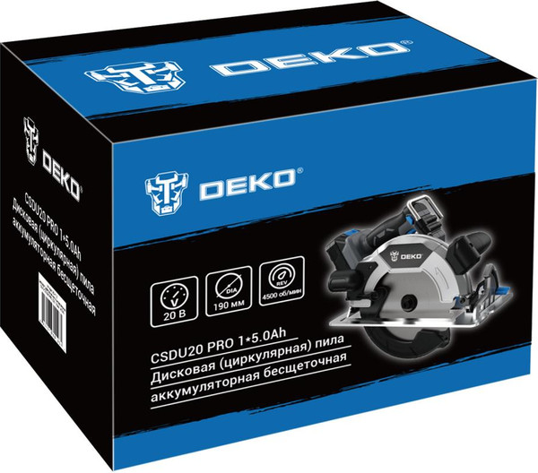 Изображение товара Дисковая пила Deko CSDU20 Pro / 083-1105