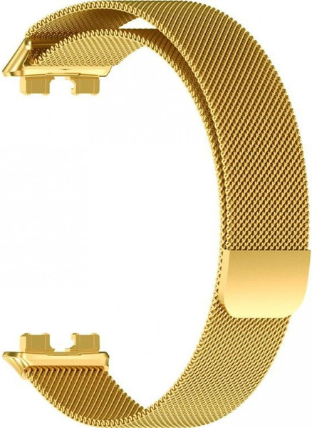 Изображение товара Ремешок для умных часов Rumi Milanese Loop для Huawei Band 8/Band 9 (золотой)